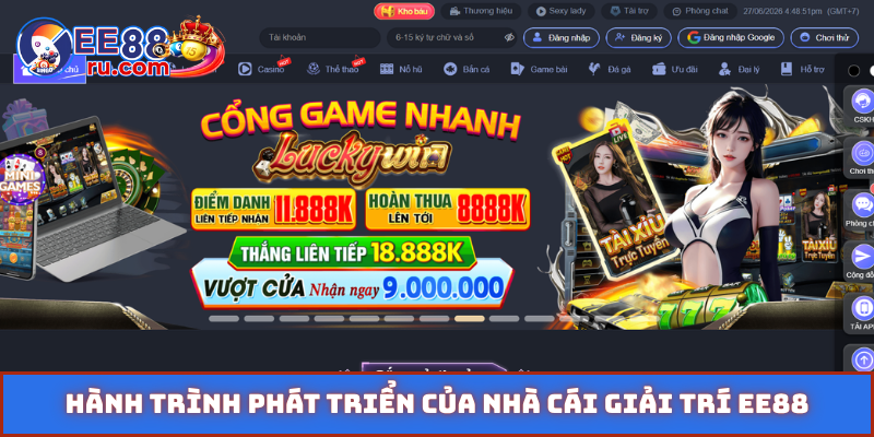Hành trình phát triển của nhà cái giải trí EE88