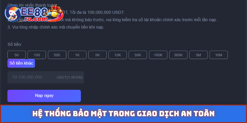 Hệ thống bảo mật trong giao dịch an toàn