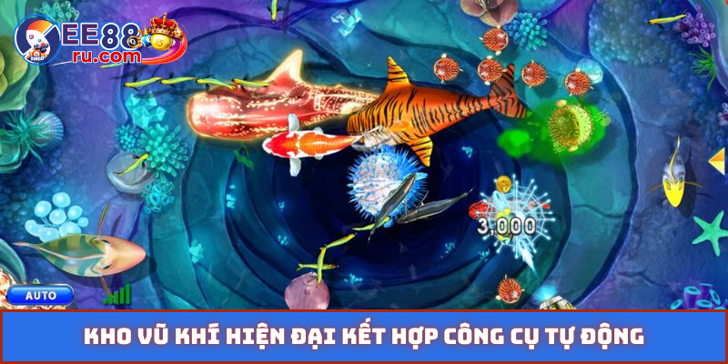 Kho vũ khí hiện đại kết hợp công cụ tự động