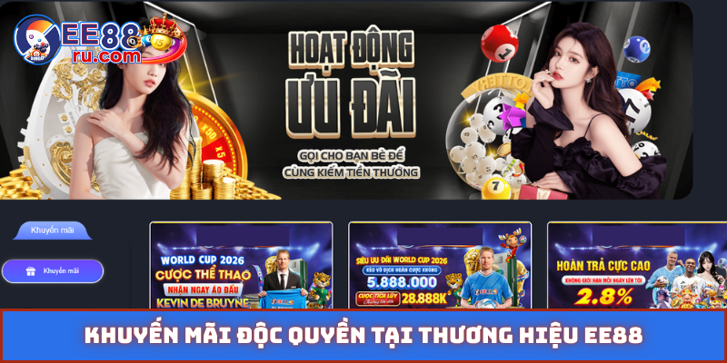 Khuyến mãi độc quyền tại thương hiệu EE88