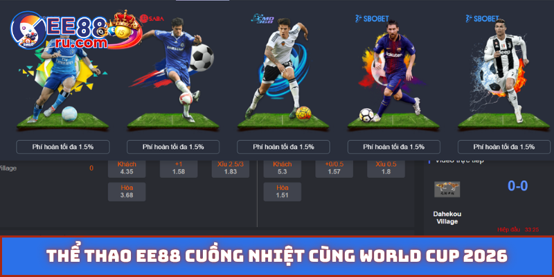 Thể thao EE88 cuồng nhiệt cùng World Cup 2026
